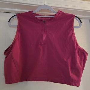 Hot pink Nike crop top